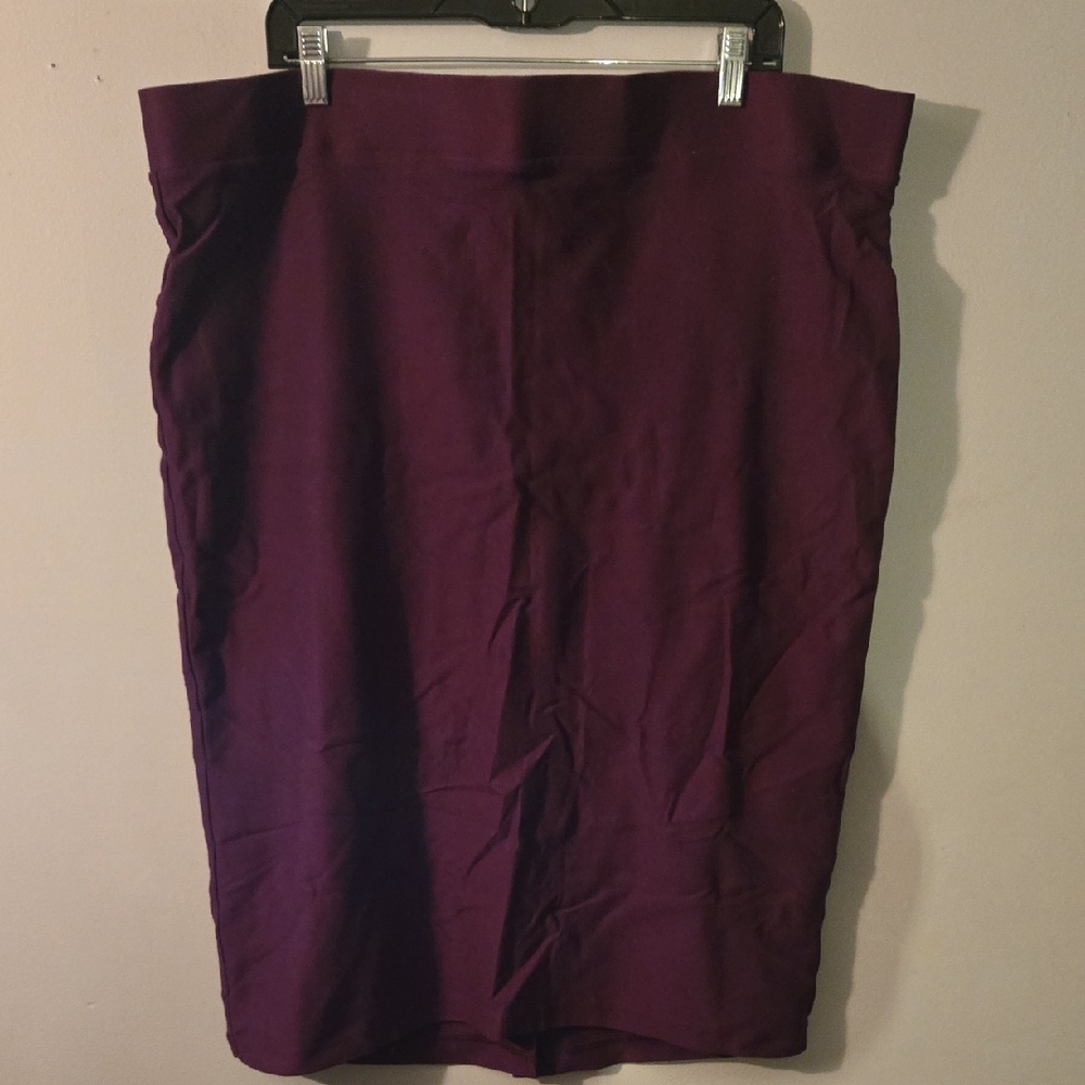 Torrid Purple Knee-Length Pencil Skirt for Work